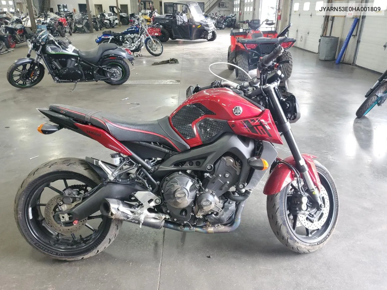 2017 Yamaha Fz09 VIN: JYARN53E0HA001809 Lot: 73713124