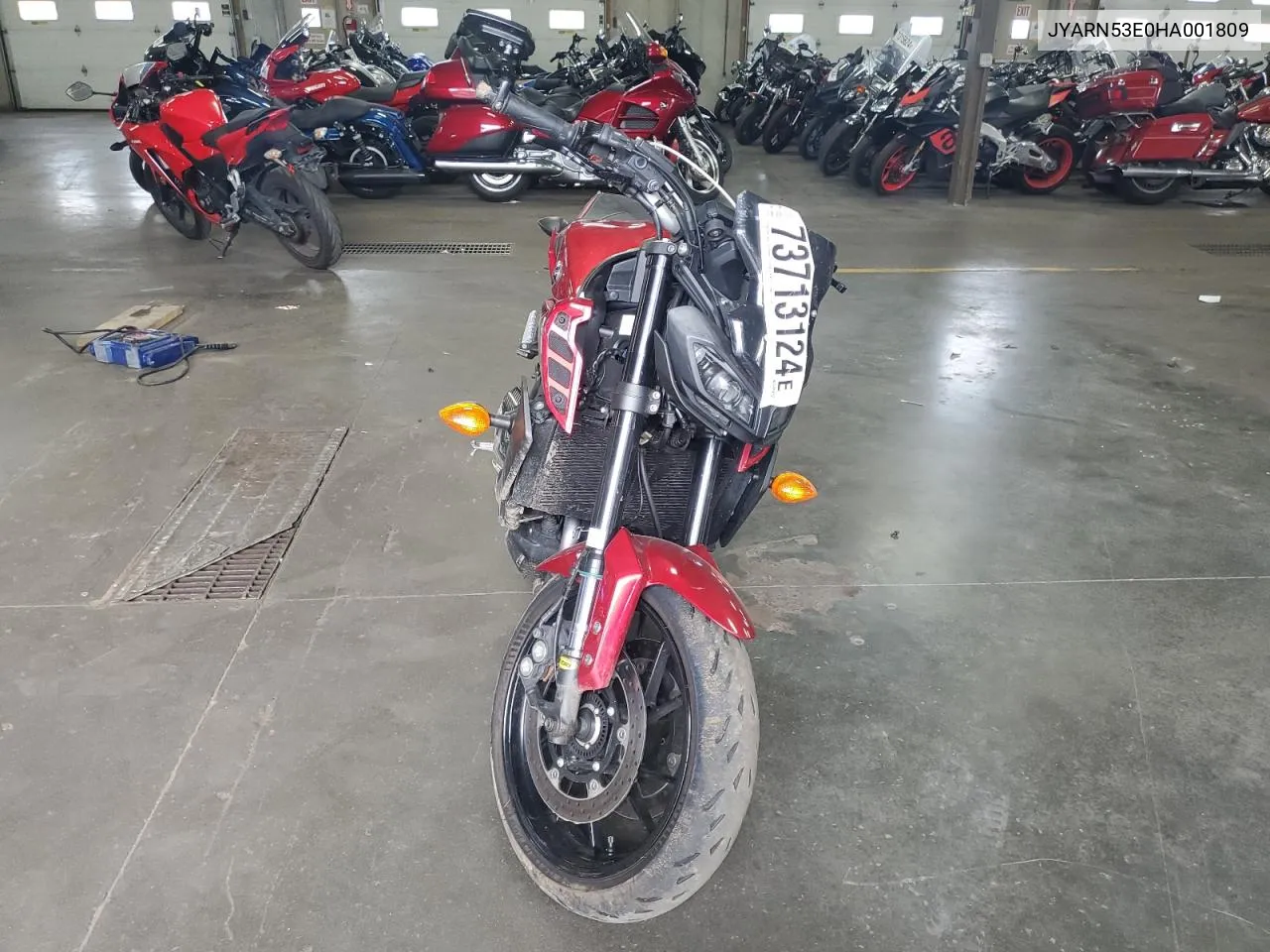 2017 Yamaha Fz09 VIN: JYARN53E0HA001809 Lot: 73713124