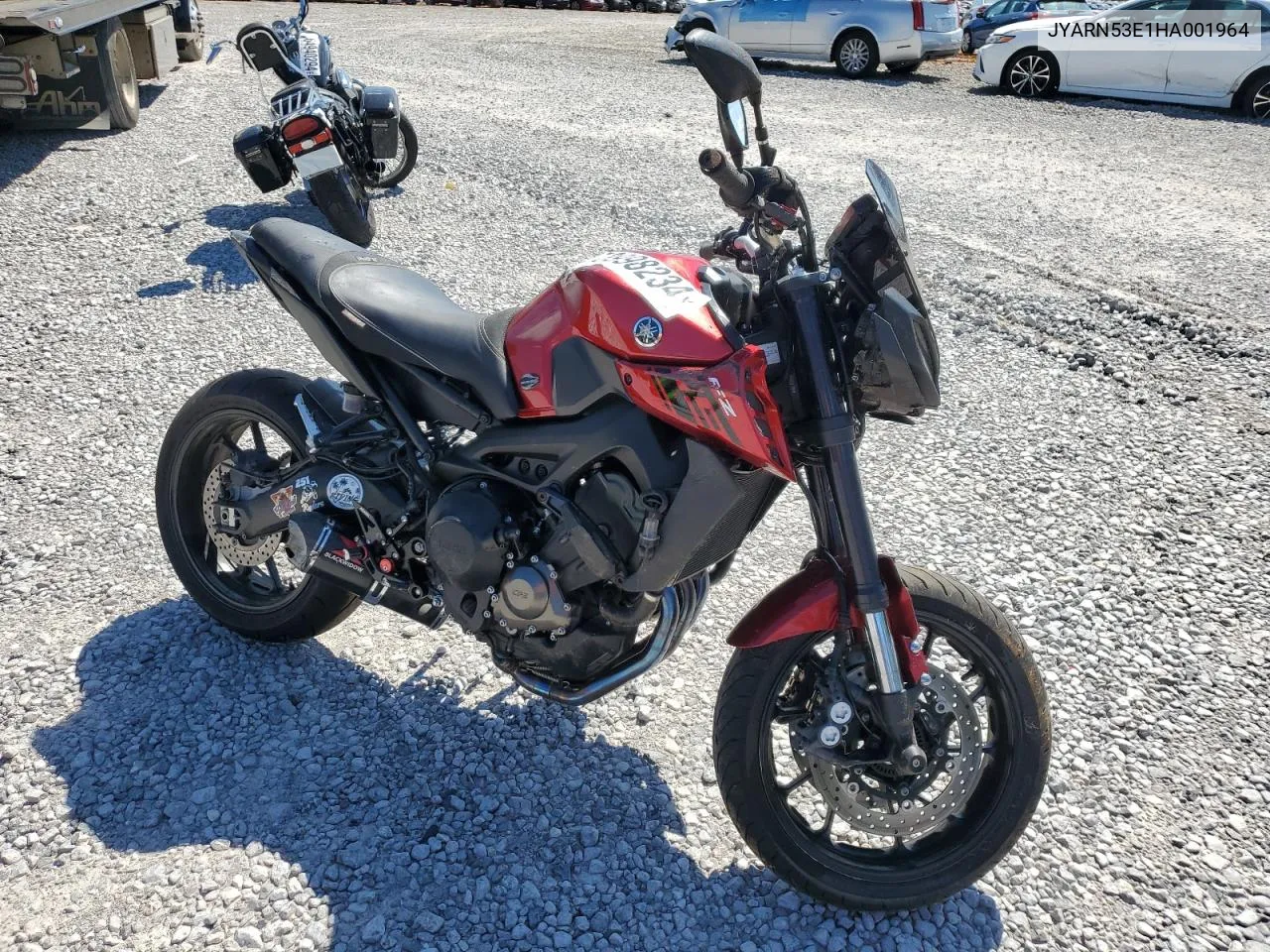 2017 Yamaha Fz09 VIN: JYARN53E1HA001964 Lot: 73998234