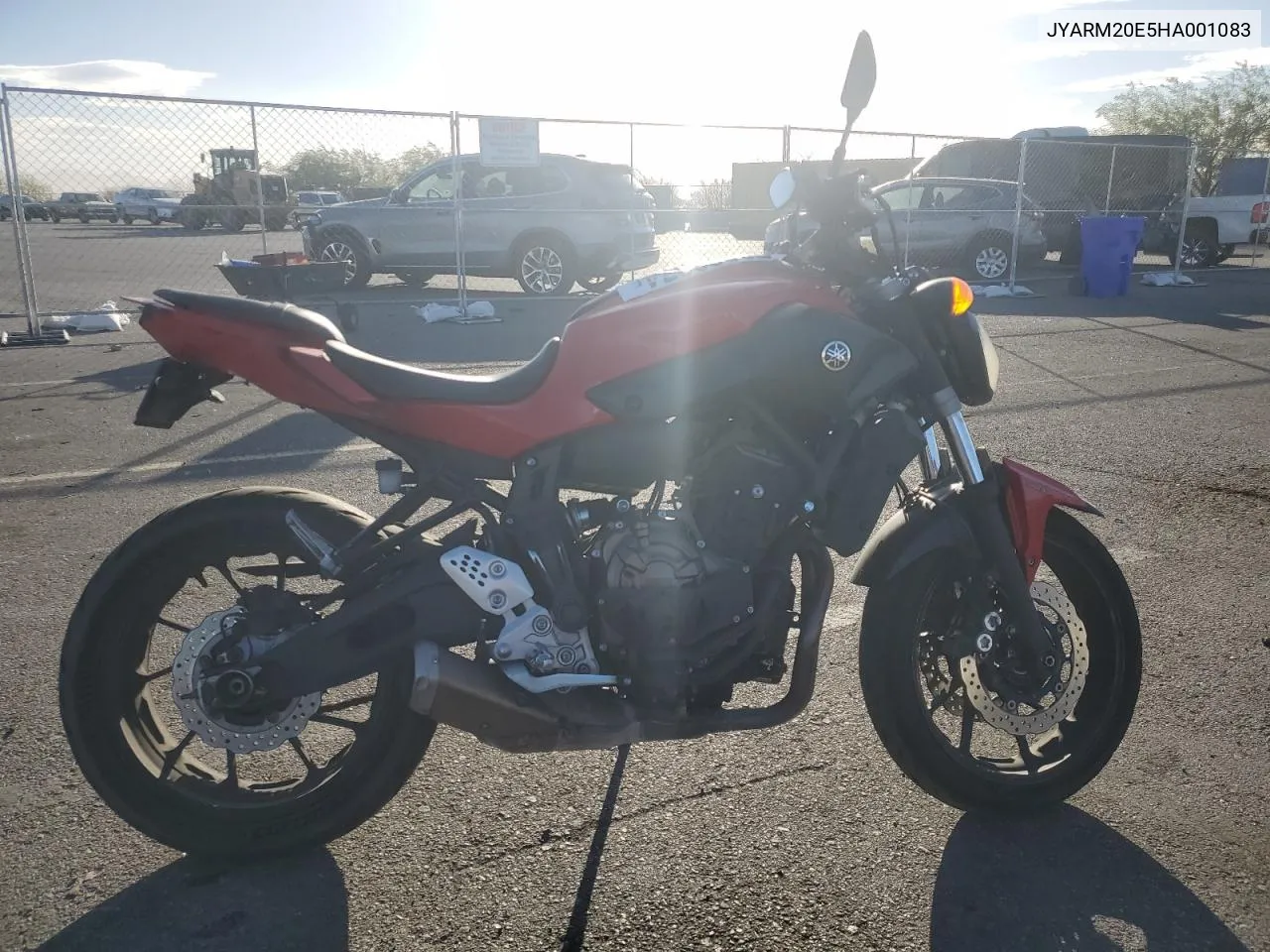 2017 Yamaha Fz07A VIN: JYARM20E5HA001083 Lot: 78069074