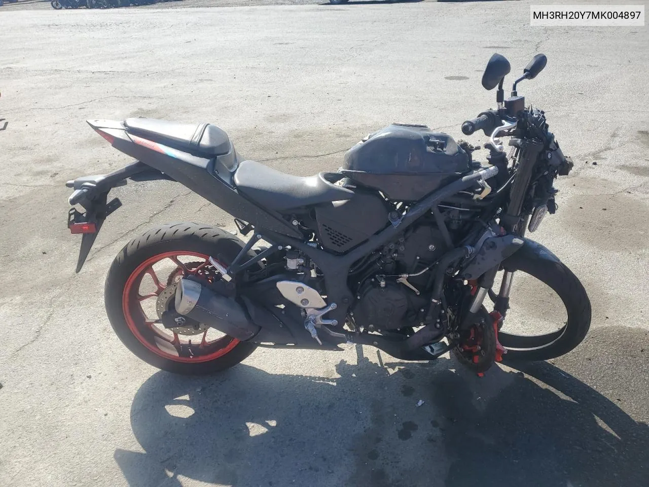 2021 Yamaha Mt-03 VIN: MH3RH20Y7MK004897 Lot: 72320564