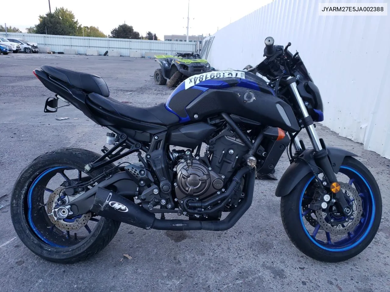 2018 Yamaha Mt07 VIN: JYARM27E5JA002388 Lot: 76199184