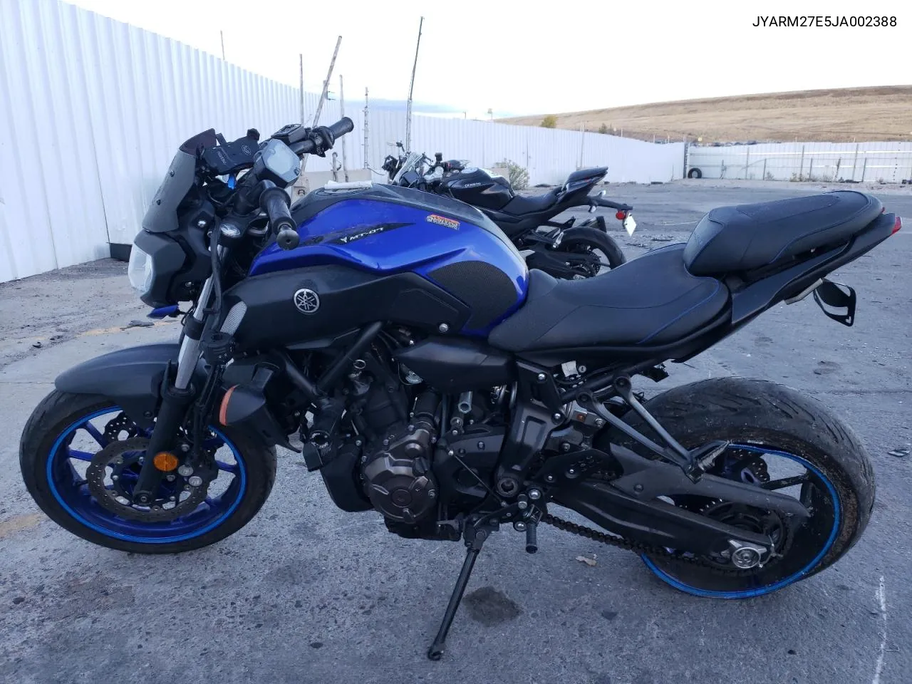 2018 Yamaha Mt07 VIN: JYARM27E5JA002388 Lot: 76199184