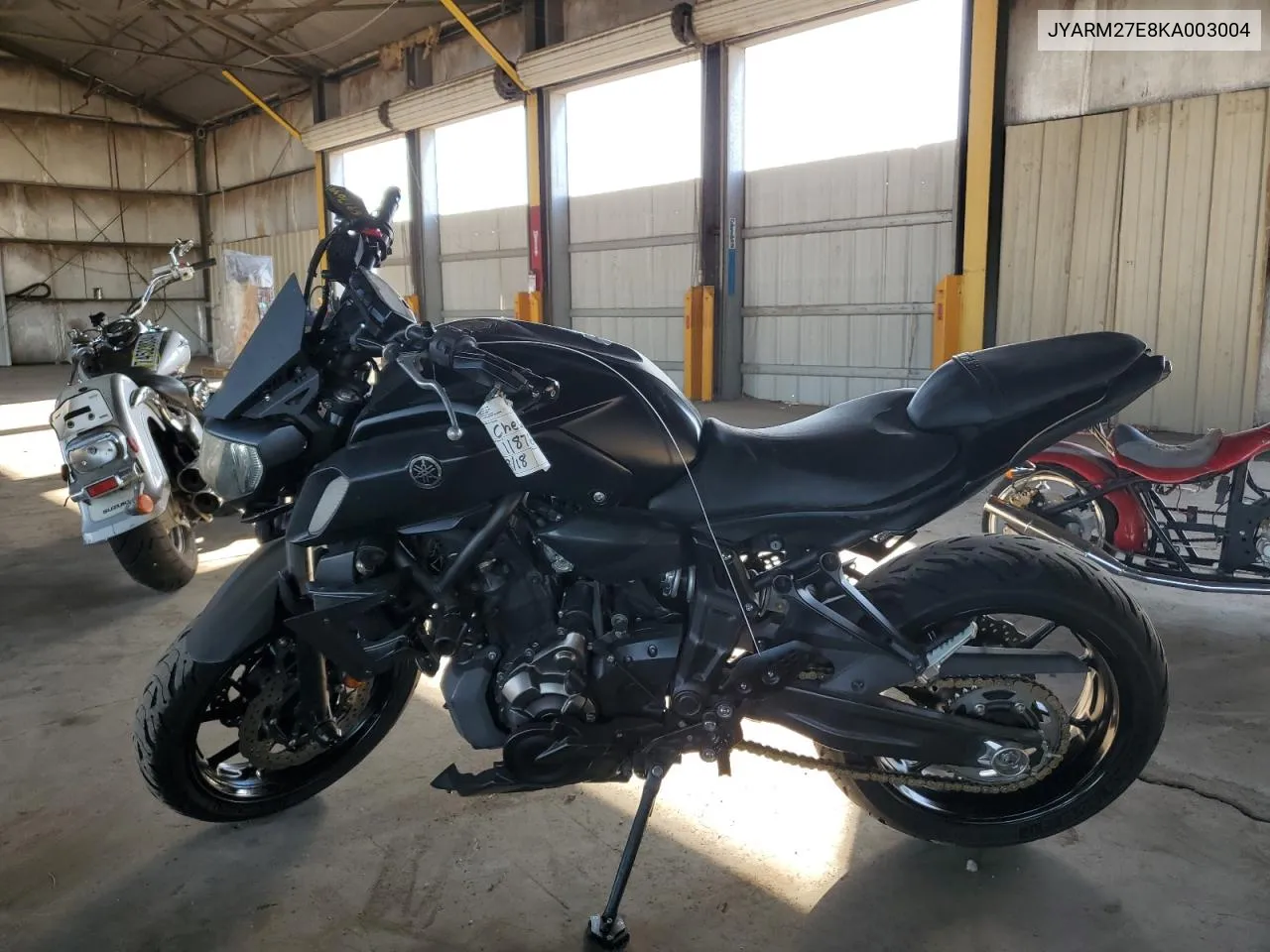 2019 Yamaha Mt07 VIN: JYARM27E8KA003004 Lot: 75917044