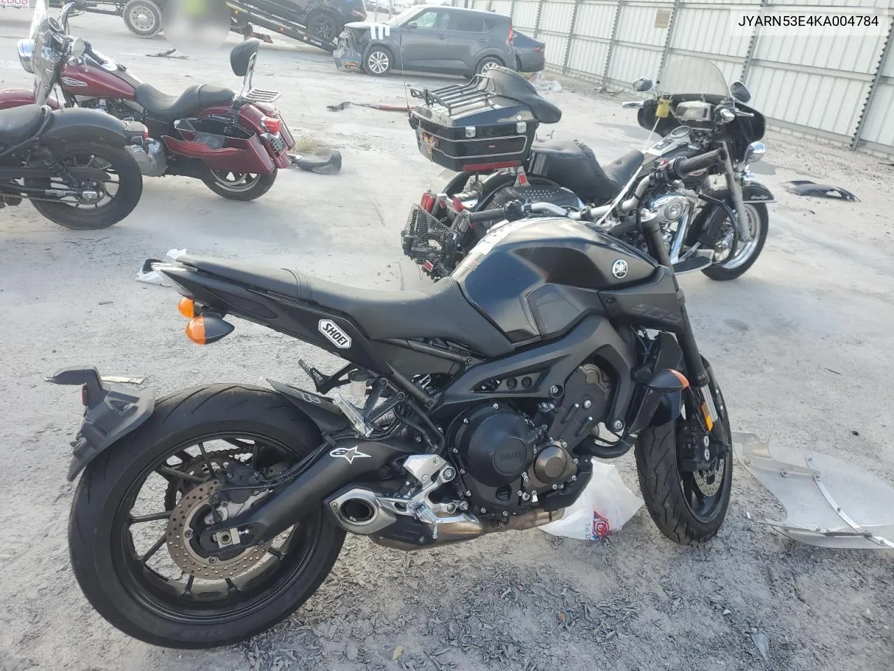 2019 Yamaha Mt09 VIN: JYARN53E4KA004784 Lot: 77220094