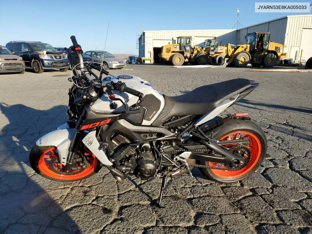 2019 Yamaha Mt09 VIN: JYARN53E8KA005033 Lot: 79761504