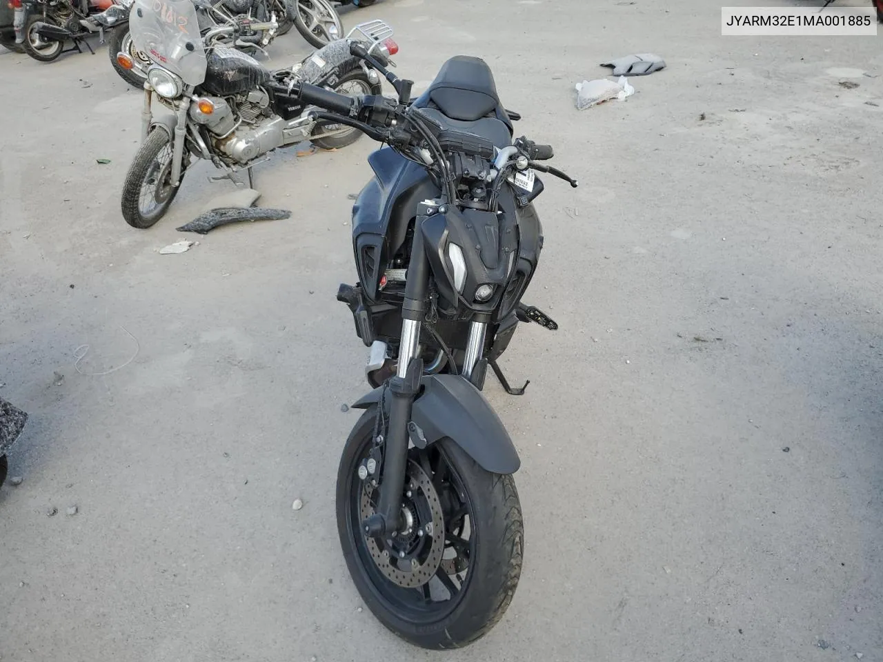 2021 Yamaha Mt07 VIN: JYARM32E1MA001885 Lot: 77646374