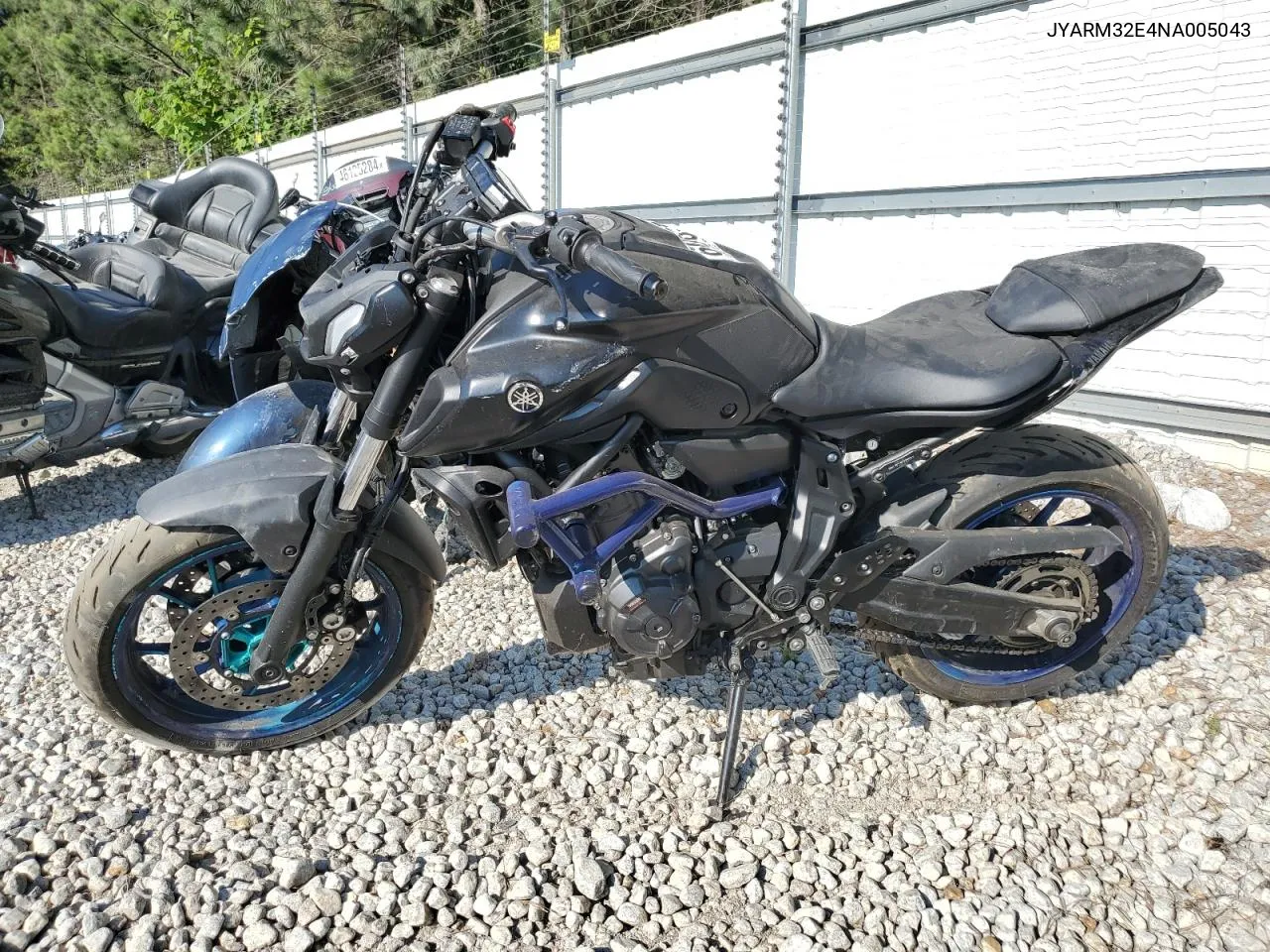 2022 Yamaha Mt07 VIN: JYARM32E4NA005043 Lot: 60651814