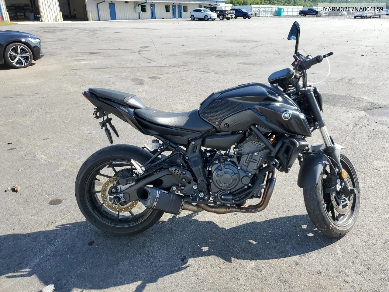 2022 Yamaha Mt07 VIN: JYARM32E7NA004159 Lot: 68548274