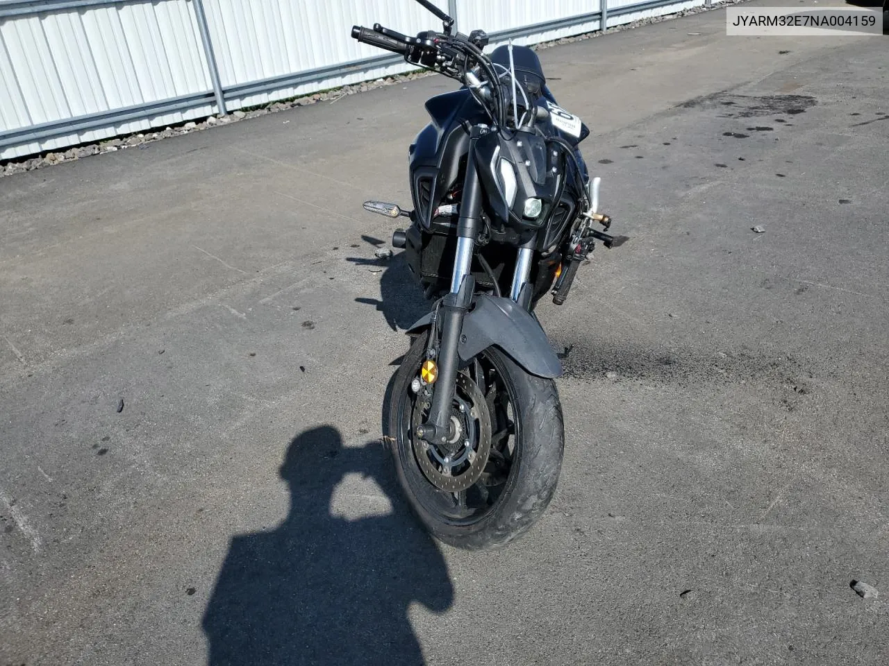 2022 Yamaha Mt07 VIN: JYARM32E7NA004159 Lot: 68548274