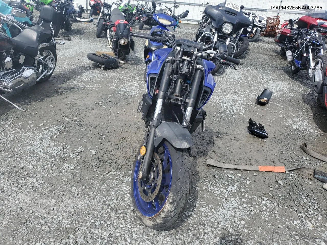 2022 Yamaha Mt07 VIN: JYARM32E5NA003785 Lot: 73092104