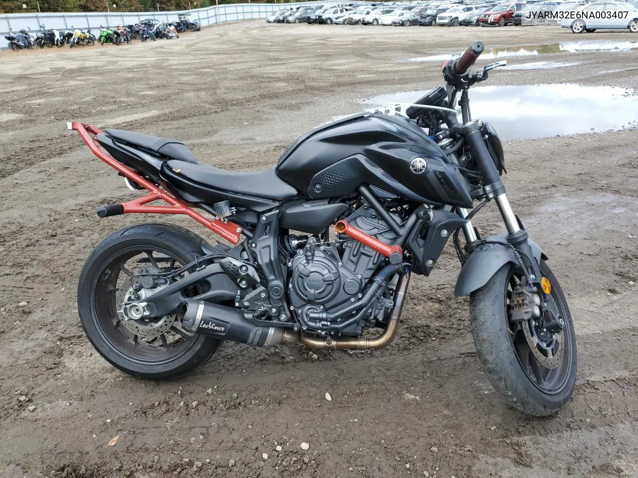 2022 Yamaha Mt07 VIN: JYARM32E6NA003407 Lot: 76071574