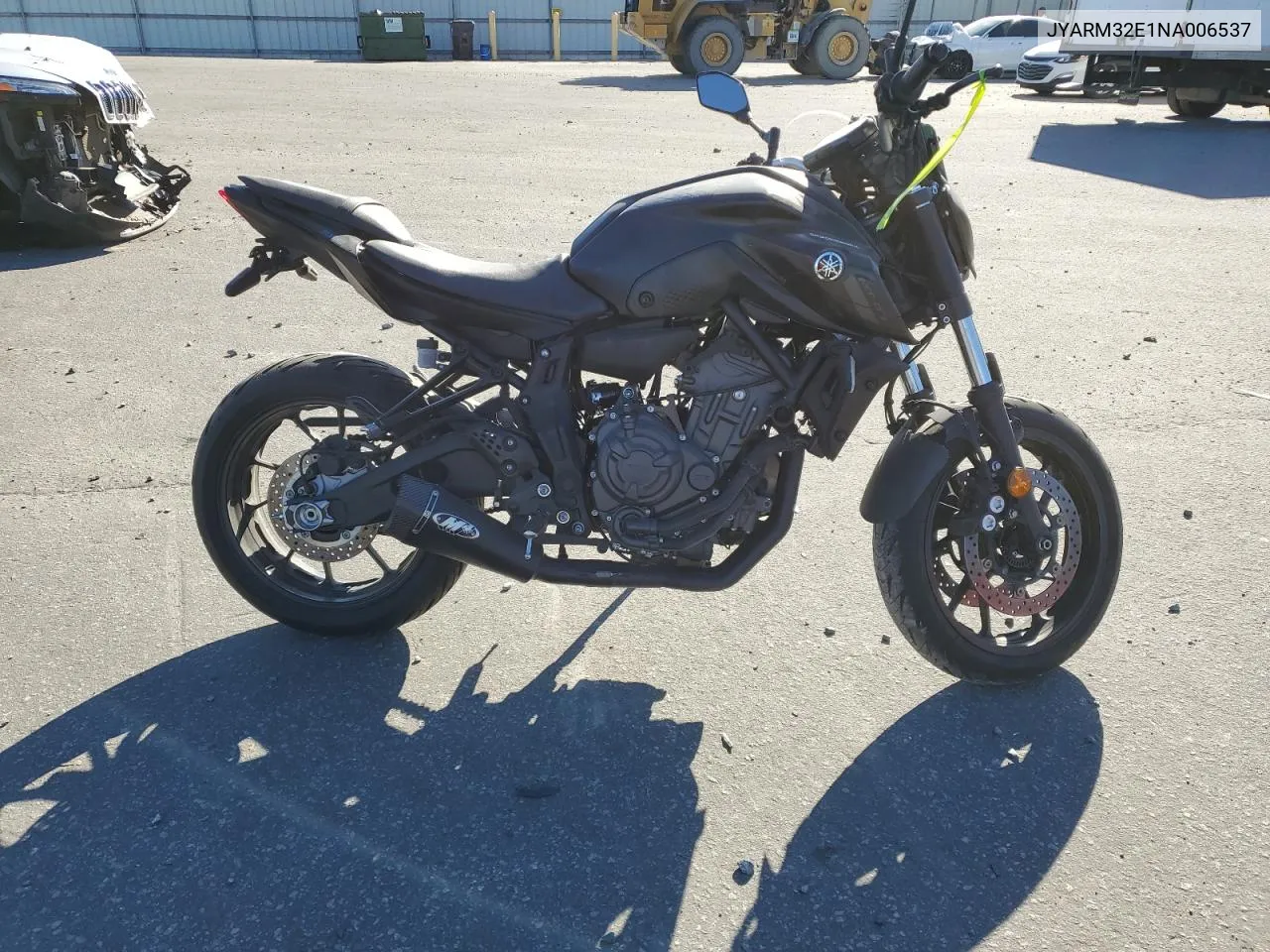 2022 Yamaha Mt07 VIN: JYARM32E1NA006537 Lot: 78074794