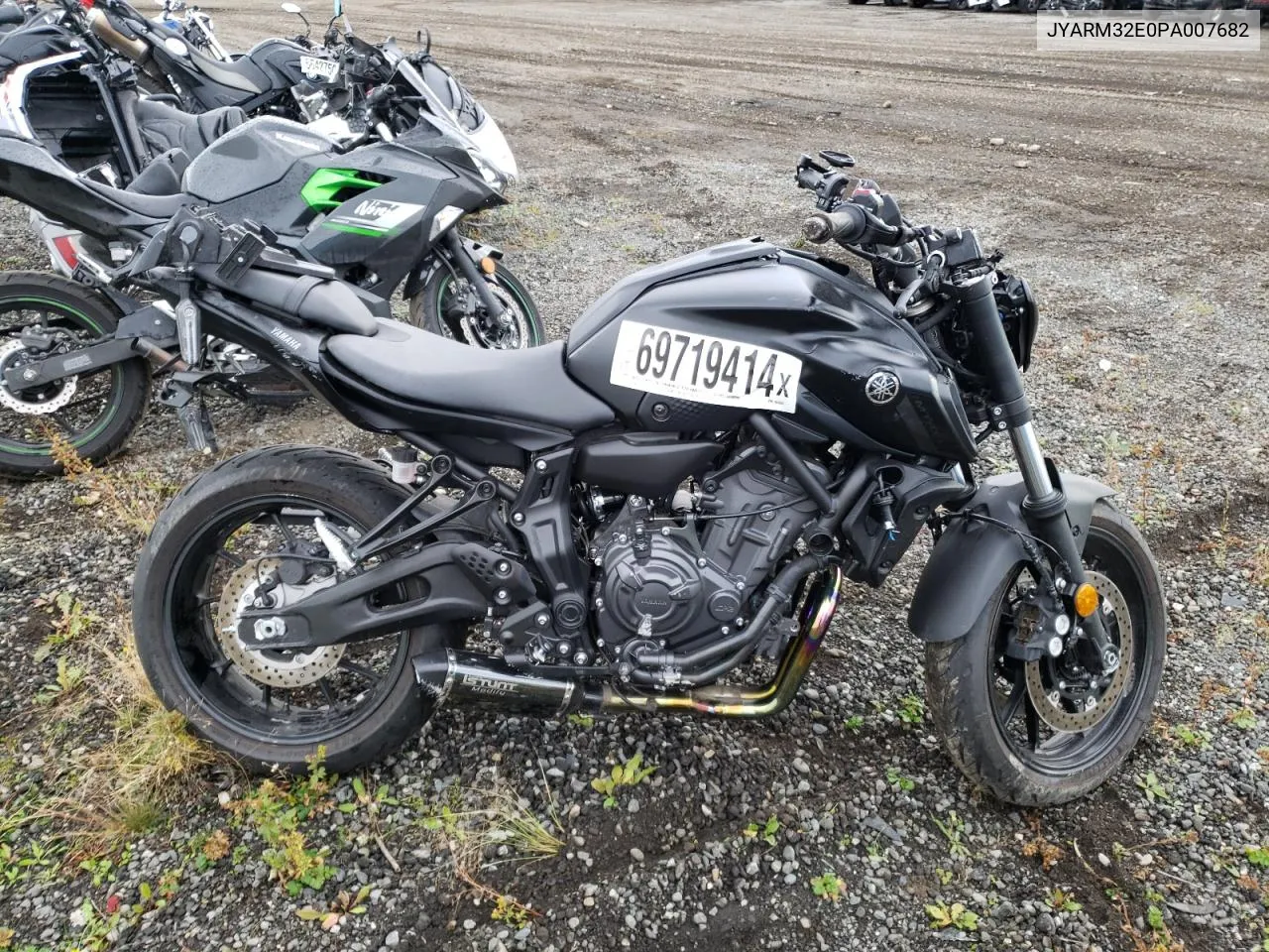 2023 Yamaha Mt07 VIN: JYARM32E0PA007682 Lot: 69719414