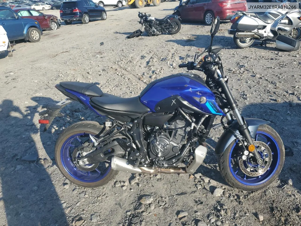 2024 Yamaha Mt07 VIN: JYARM32E8RA010266 Lot: 70514014