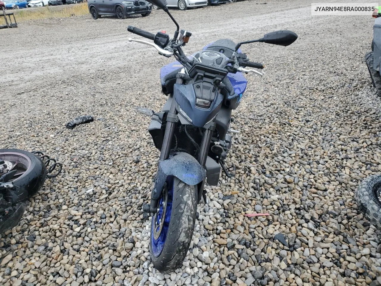 2024 Yamaha Mt09 VIN: JYARN94E8RA000835 Lot: 77863374