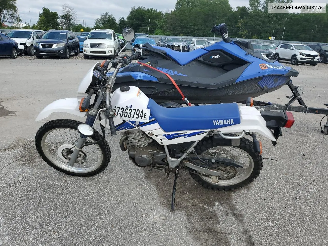 1998 Yamaha Xt225 VIN: JYA4BEE04WA048276 Lot: 67363794