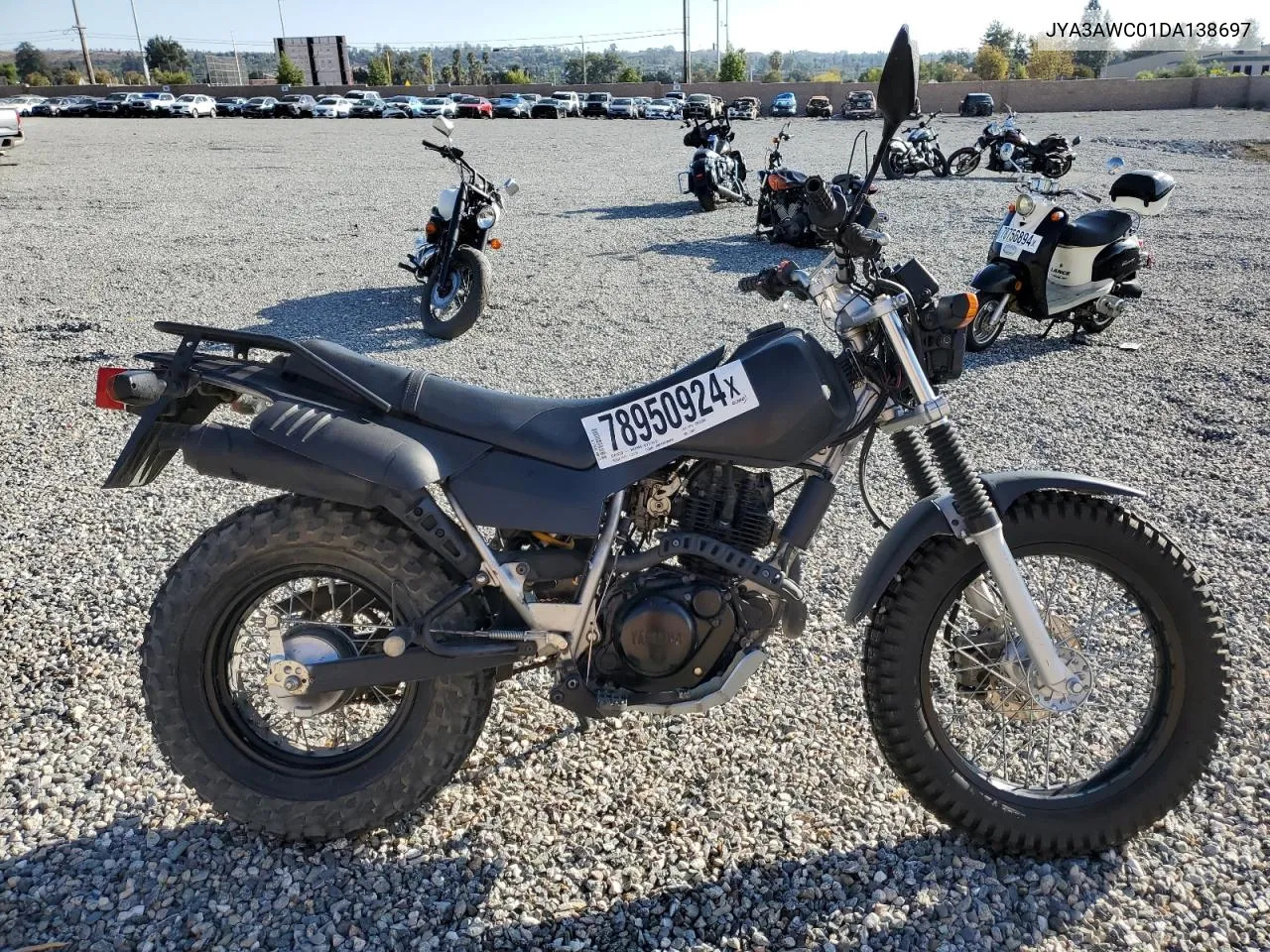 2013 Yamaha Tw200 C VIN: JYA3AWC01DA138697 Lot: 78950924