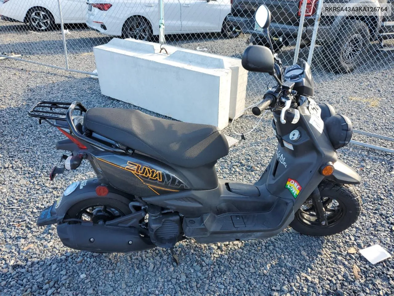 2019 Yamaha Yw50 F VIN: RKRSA43A3KA126764 Lot: 76662634