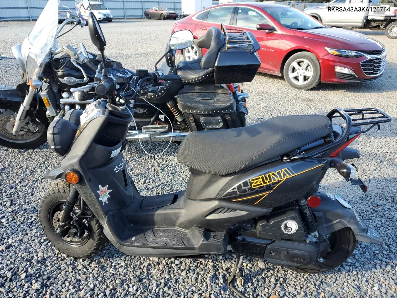 2019 Yamaha Yw50 F VIN: RKRSA43A3KA126764 Lot: 76662634