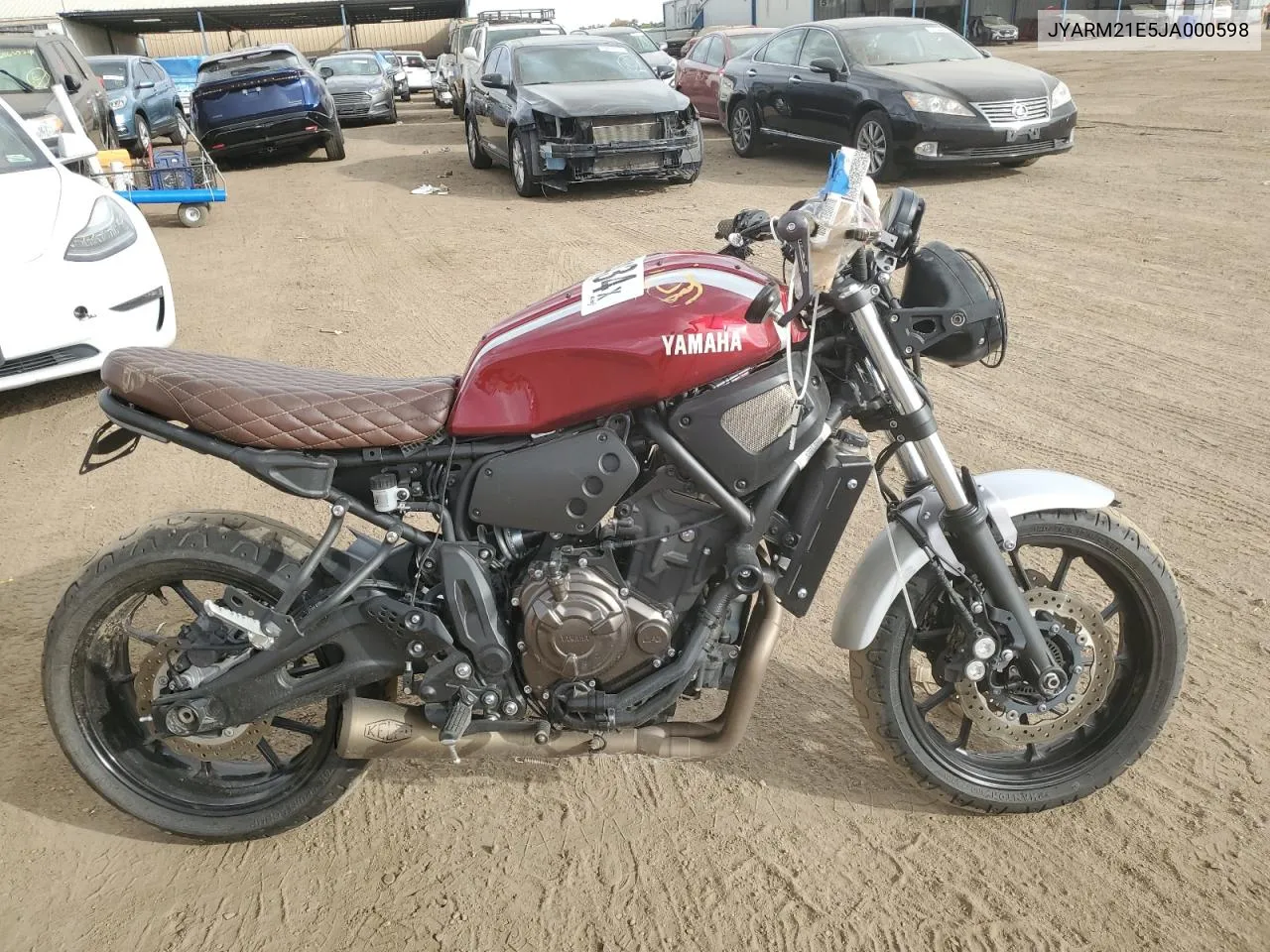 2018 Yamaha Xsr700 VIN: JYARM21E5JA000598 Lot: 76384434