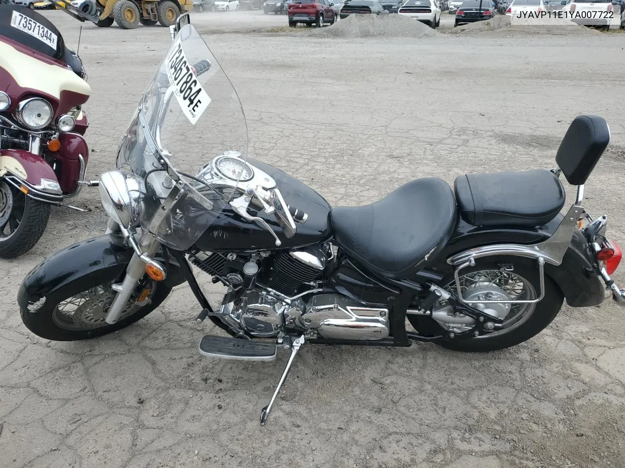 2000 Yamaha Xvs1100 VIN: JYAVP11E1YA007722 Lot: 73467864