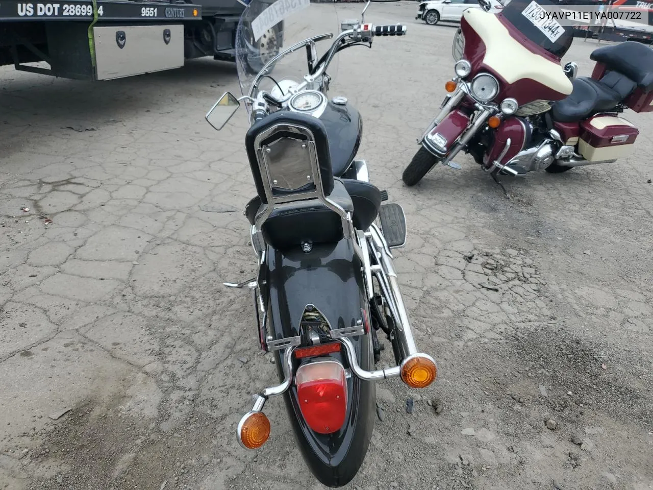 2000 Yamaha Xvs1100 VIN: JYAVP11E1YA007722 Lot: 73467864