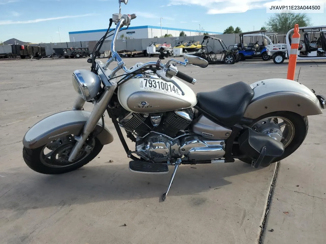 2003 Yamaha Xvs1100 A VIN: JYAVP11E23A044500 Lot: 79310014