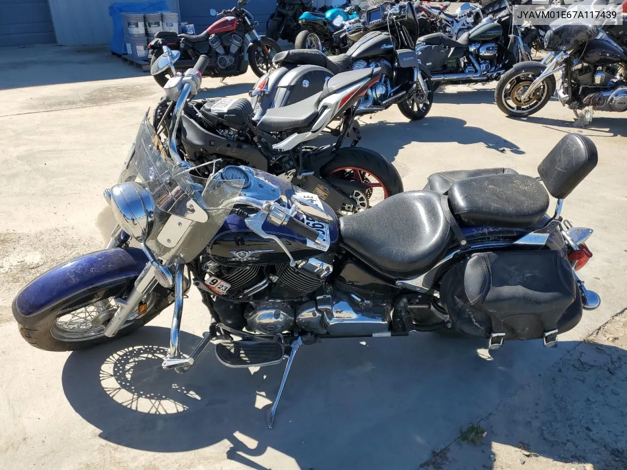 2007 Yamaha Xvs650 VIN: JYAVM01E67A117439 Lot: 75650224