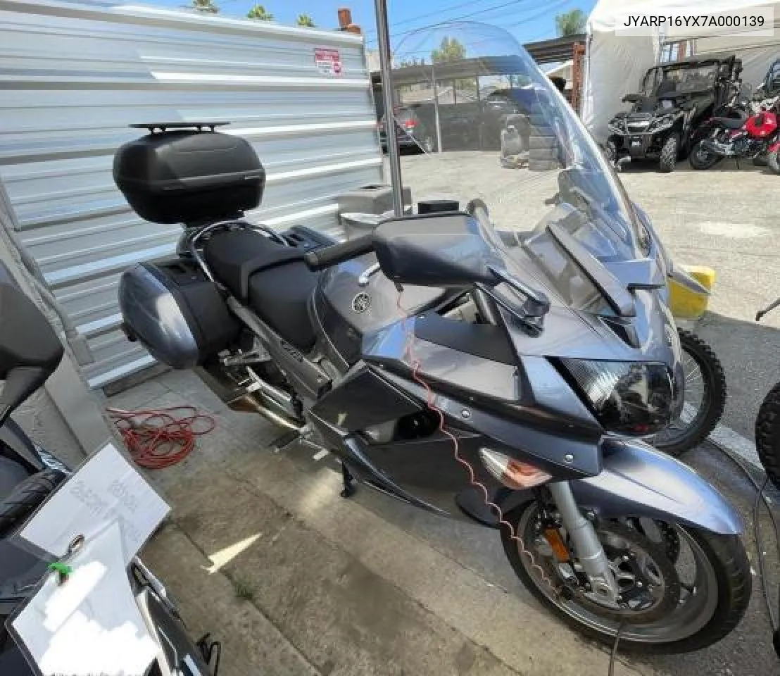 2007 Yamaha Fjr1300 As VIN: JYARP16YX7A000139 Lot: 79782214