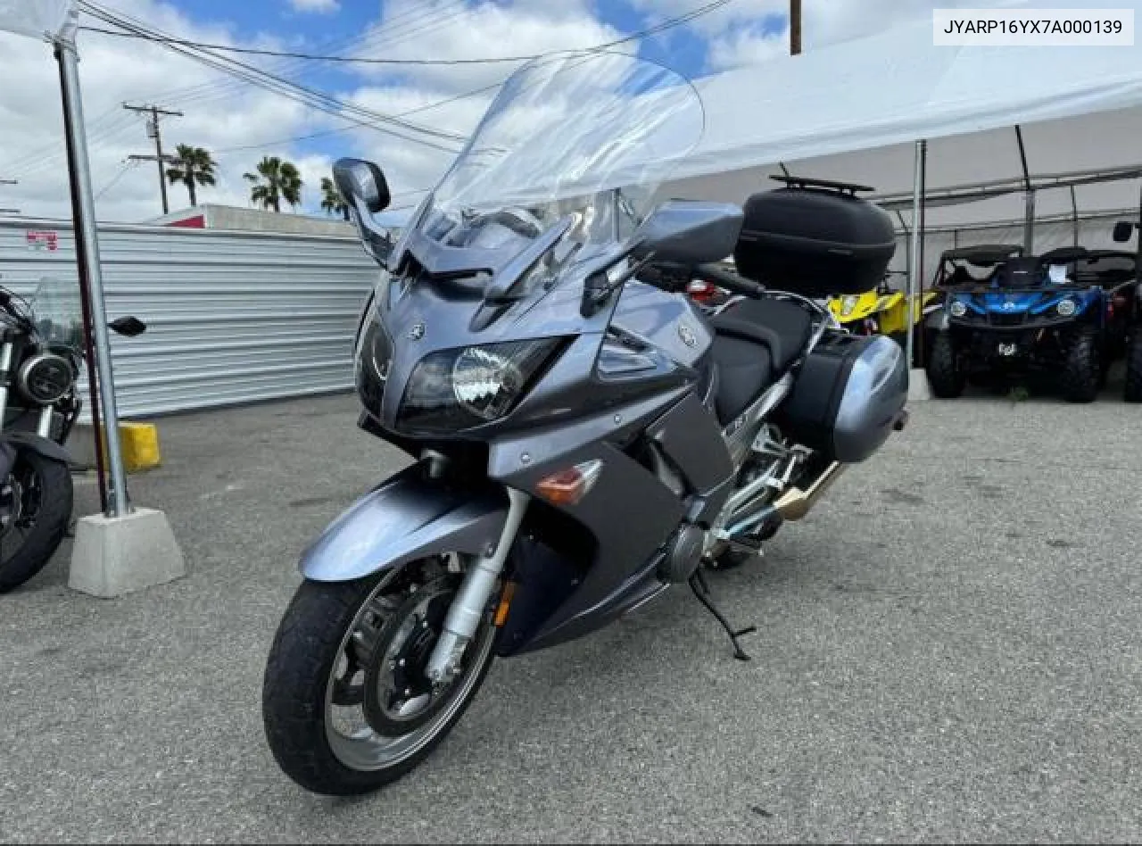 2007 Yamaha Fjr1300 As VIN: JYARP16YX7A000139 Lot: 79782214