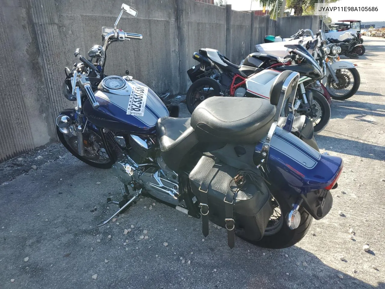 2008 Yamaha Xvs1100 A VIN: JYAVP11E98A105686 Lot: 82333733