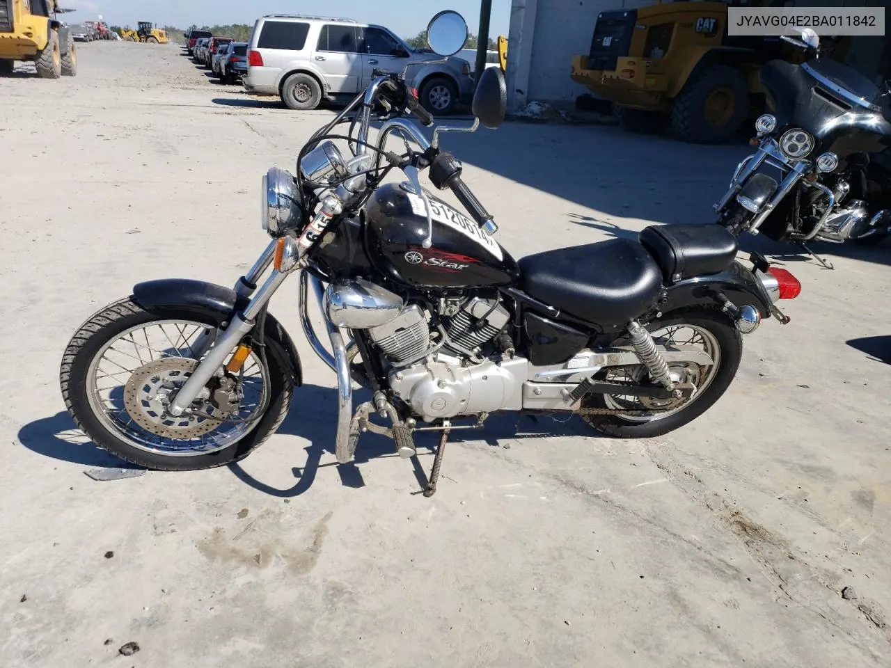 2011 Yamaha Xv250 VIN: JYAVG04E2BA011842 Lot: 75120614