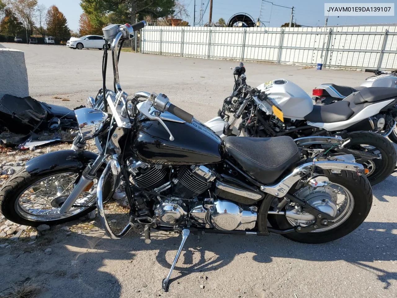 2013 Yamaha Xvs650 VIN: JYAVM01E9DA139107 Lot: 77945034