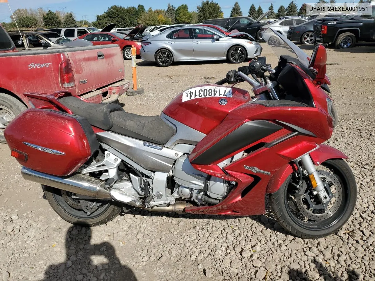 2014 Yamaha Fjr1300 A VIN: JYARP24EXEA001951 Lot: 71480314