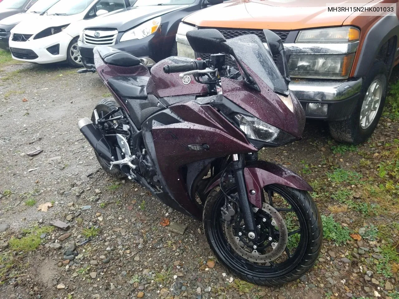 2017 Yamaha Yzfr3 A VIN: MH3RH15N2HK001033 Lot: 74291764