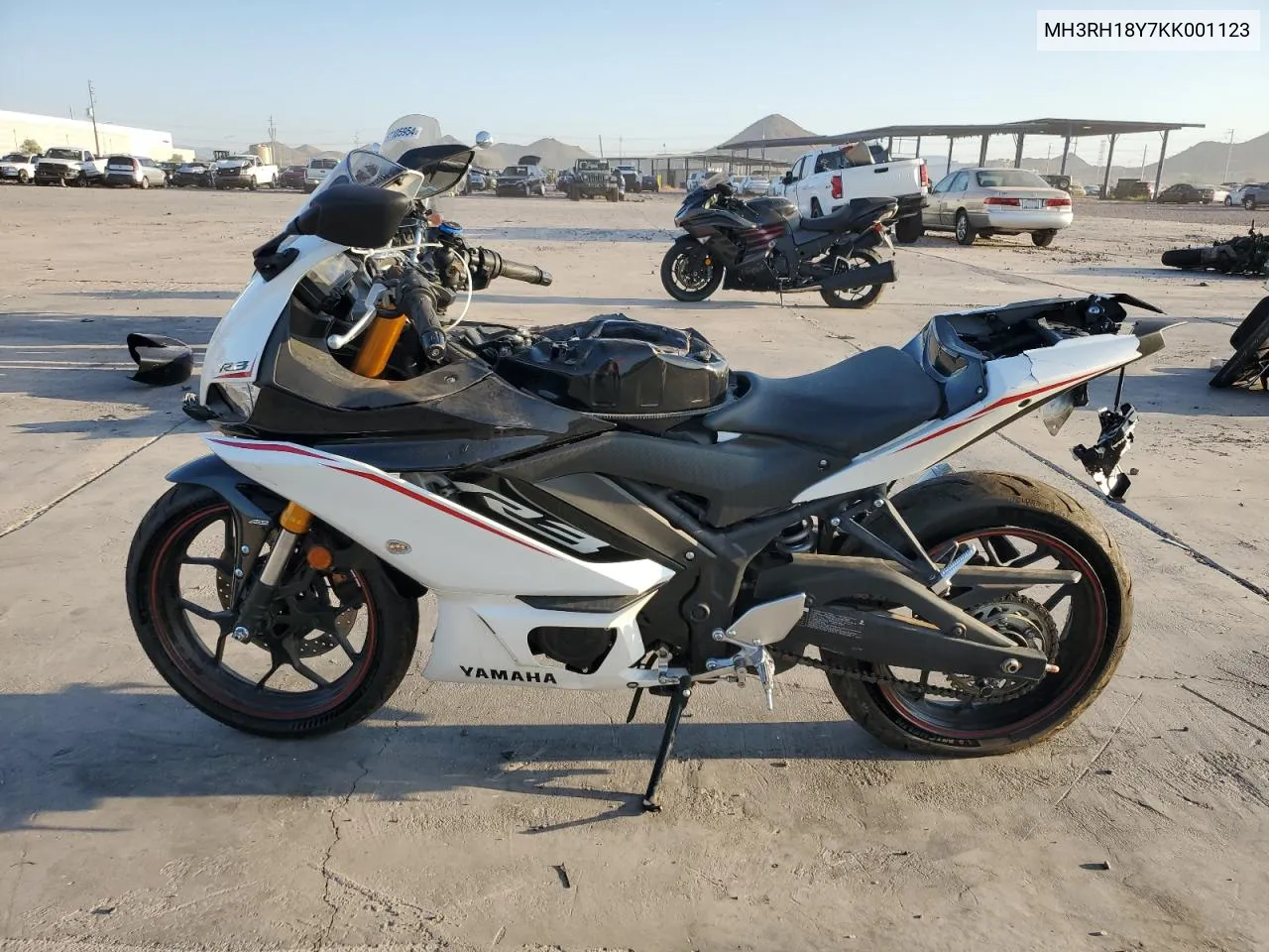 2019 Yamaha Yzfr3 A VIN: MH3RH18Y7KK001123 Lot: 71058414