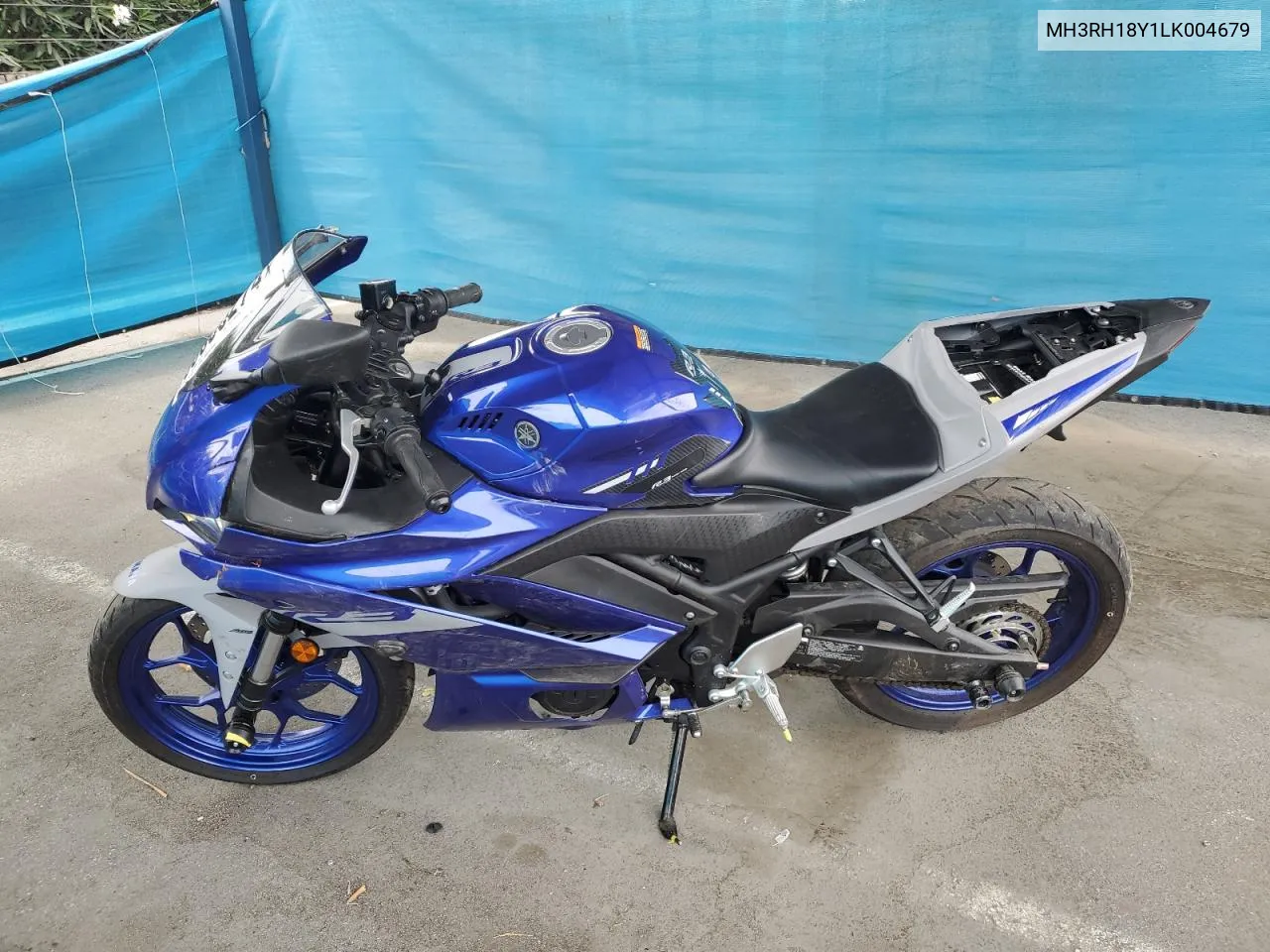 2020 Yamaha Yzfr3 A VIN: MH3RH18Y1LK004679 Lot: 68886274