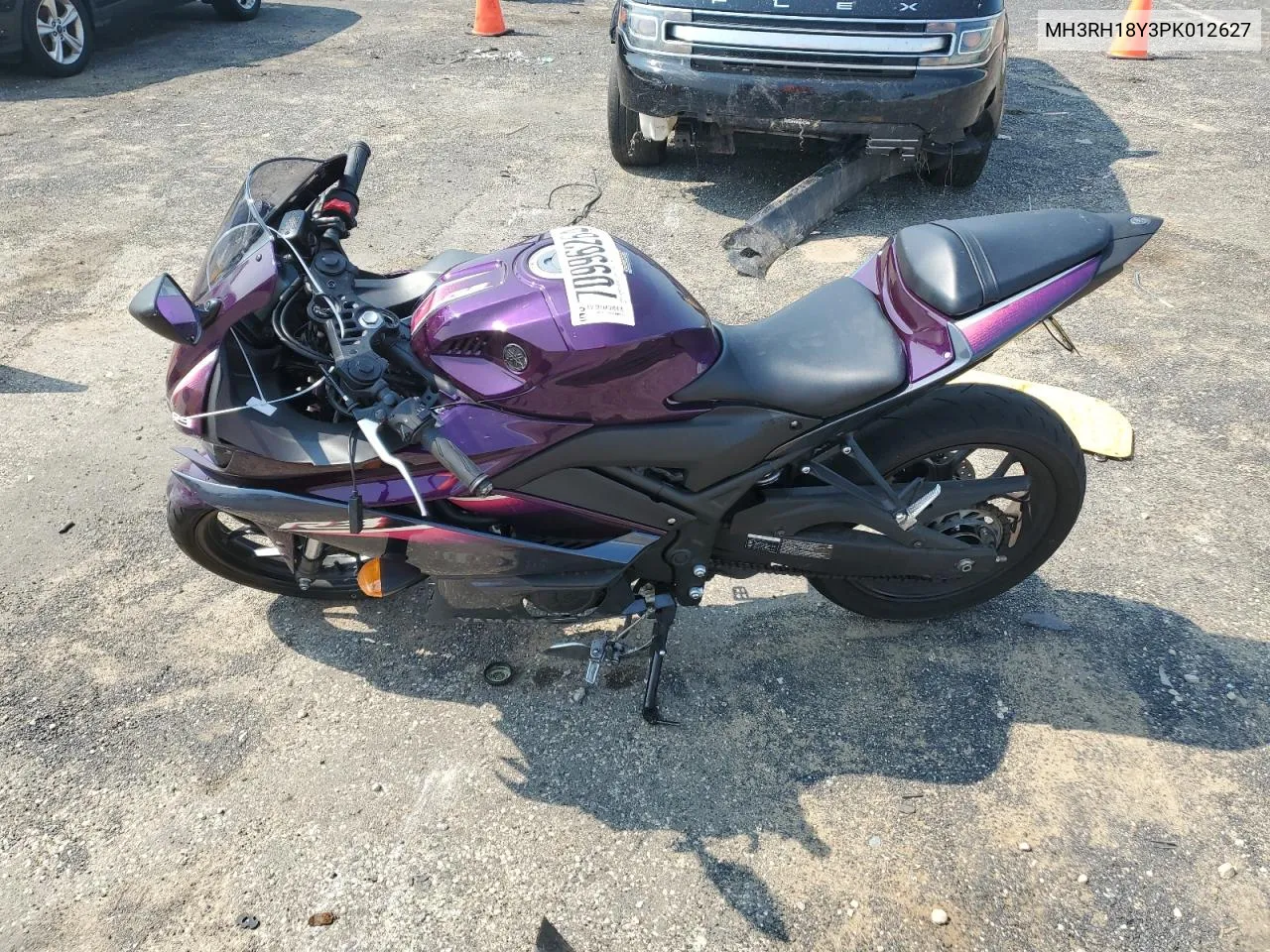 2023 Yamaha Yzfr3 A VIN: MH3RH18Y3PK012627 Lot: 70996264