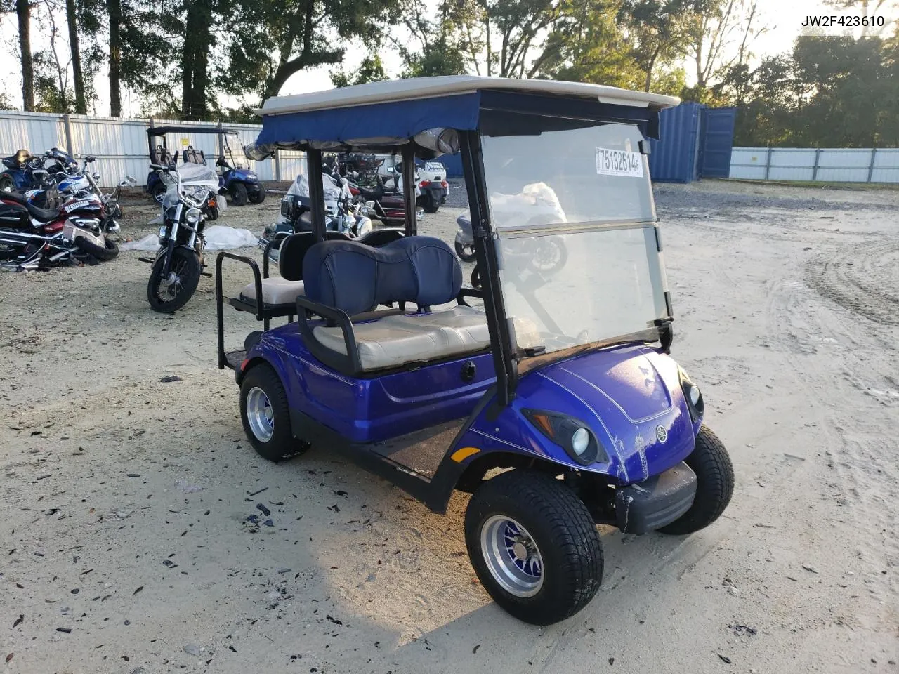 2007 Yamaha Golf Cart VIN: JW2F423610 Lot: 75132614