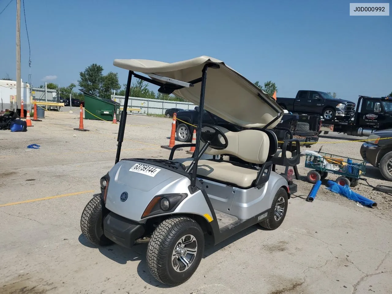 2017 Yamaha Golf Cart VIN: J0D000992 Lot: 63759144