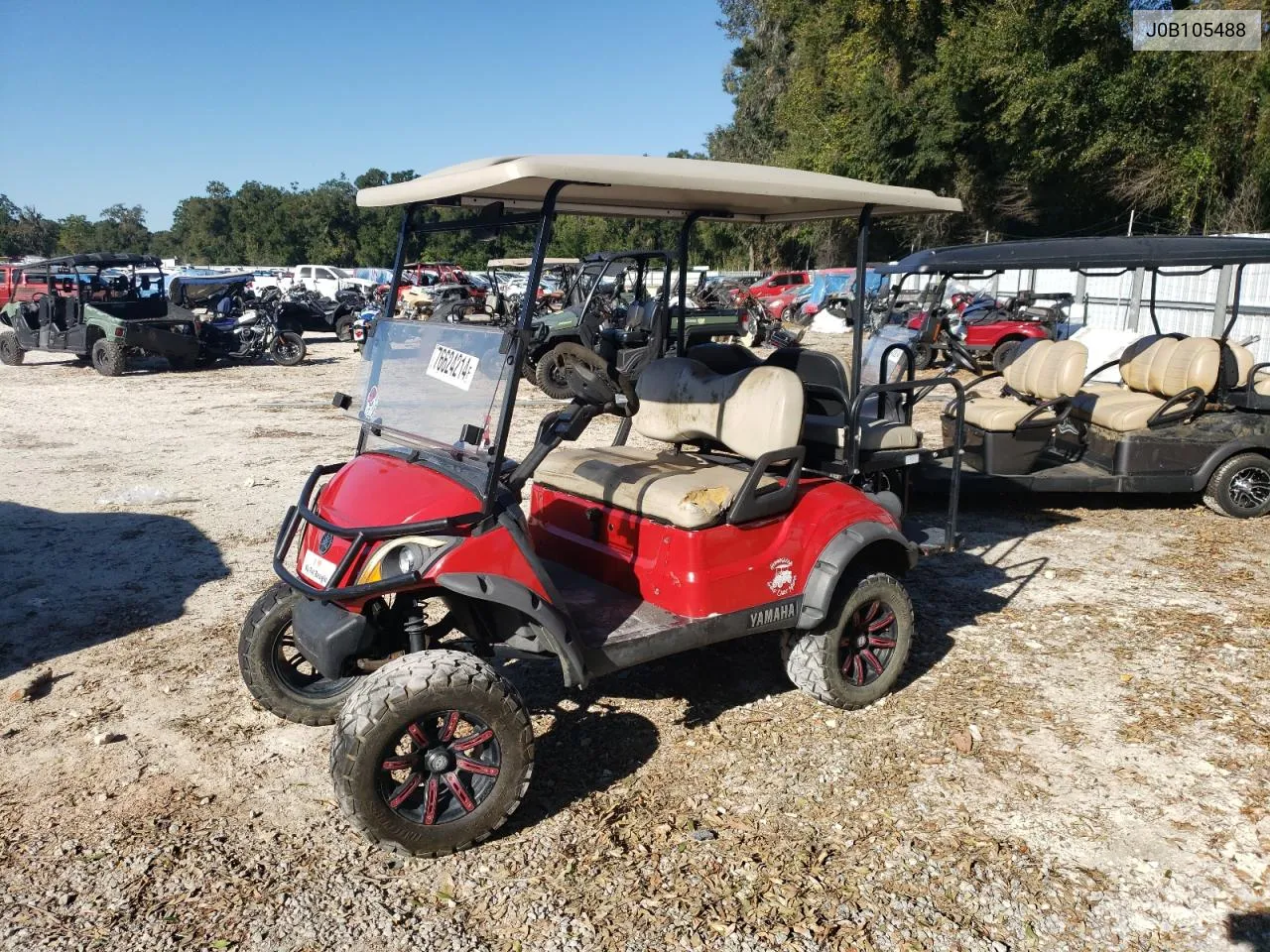 2018 Yamaha Golf Cart VIN: J0B105488 Lot: 76624214