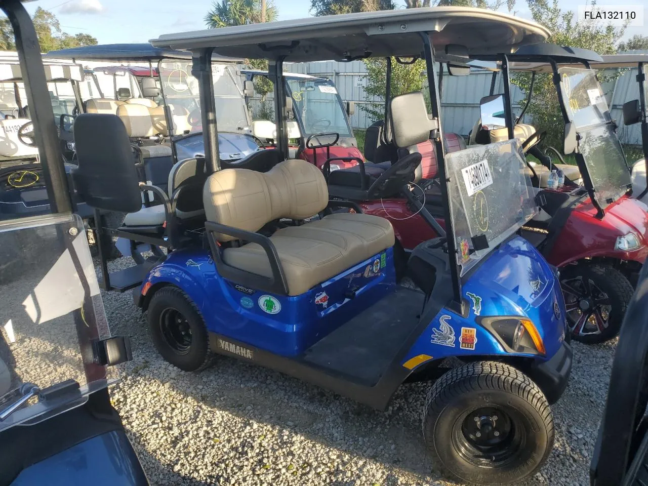 2022 Yamaha Golf Cart VIN: FLA132110 Lot: 74690174