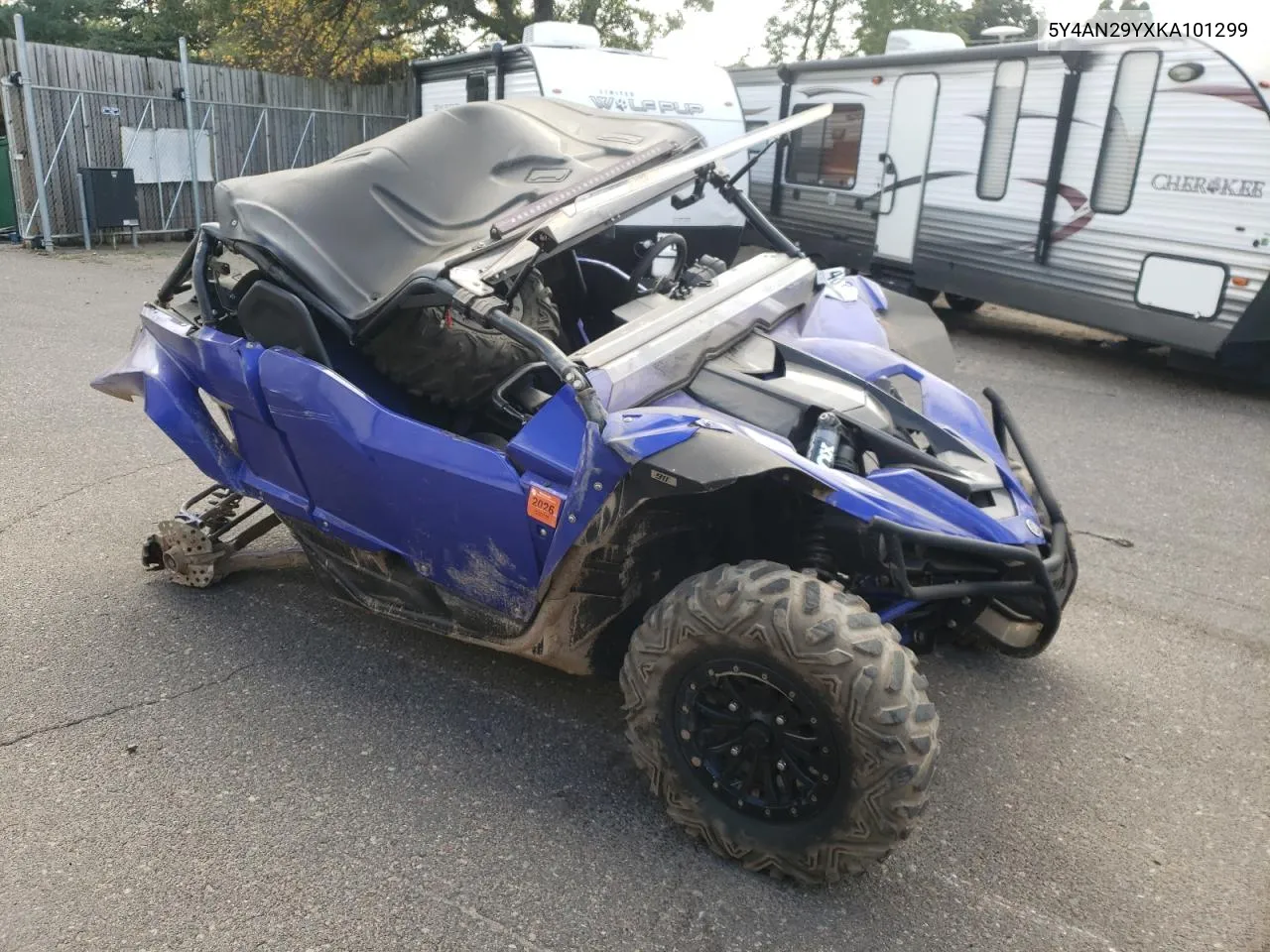 2019 Yamaha Yxz1000 VIN: 5Y4AN29YXKA101299 Lot: 74815034