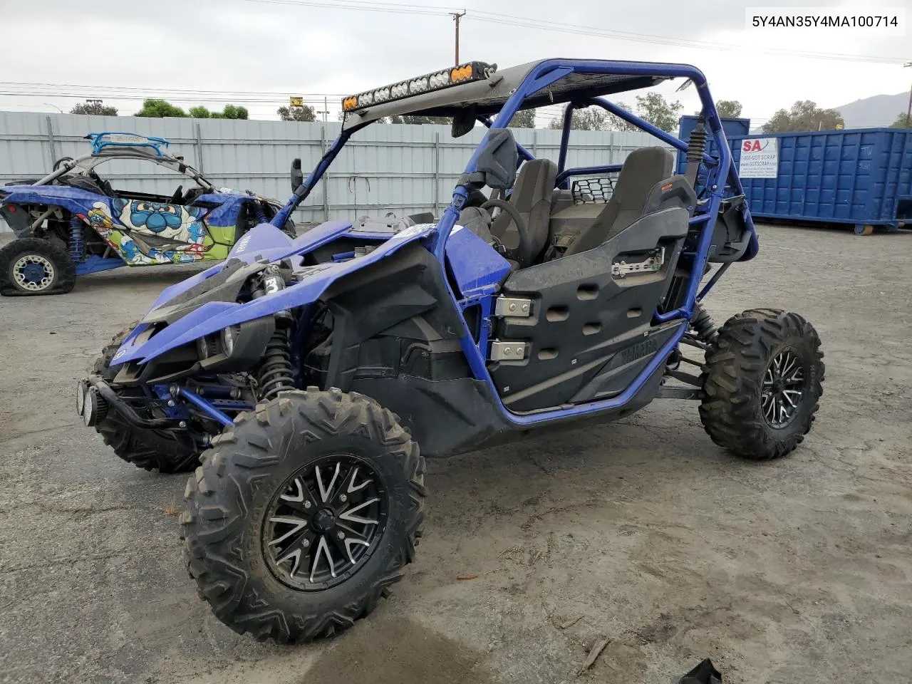 2021 Yamaha Yxz1000 VIN: 5Y4AN35Y4MA100714 Lot: 76496084