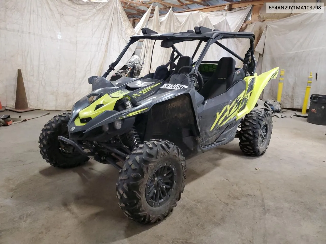 2021 Yamaha Yxz1000 VIN: 5Y4AN29Y1MA103798 Lot: 76703734