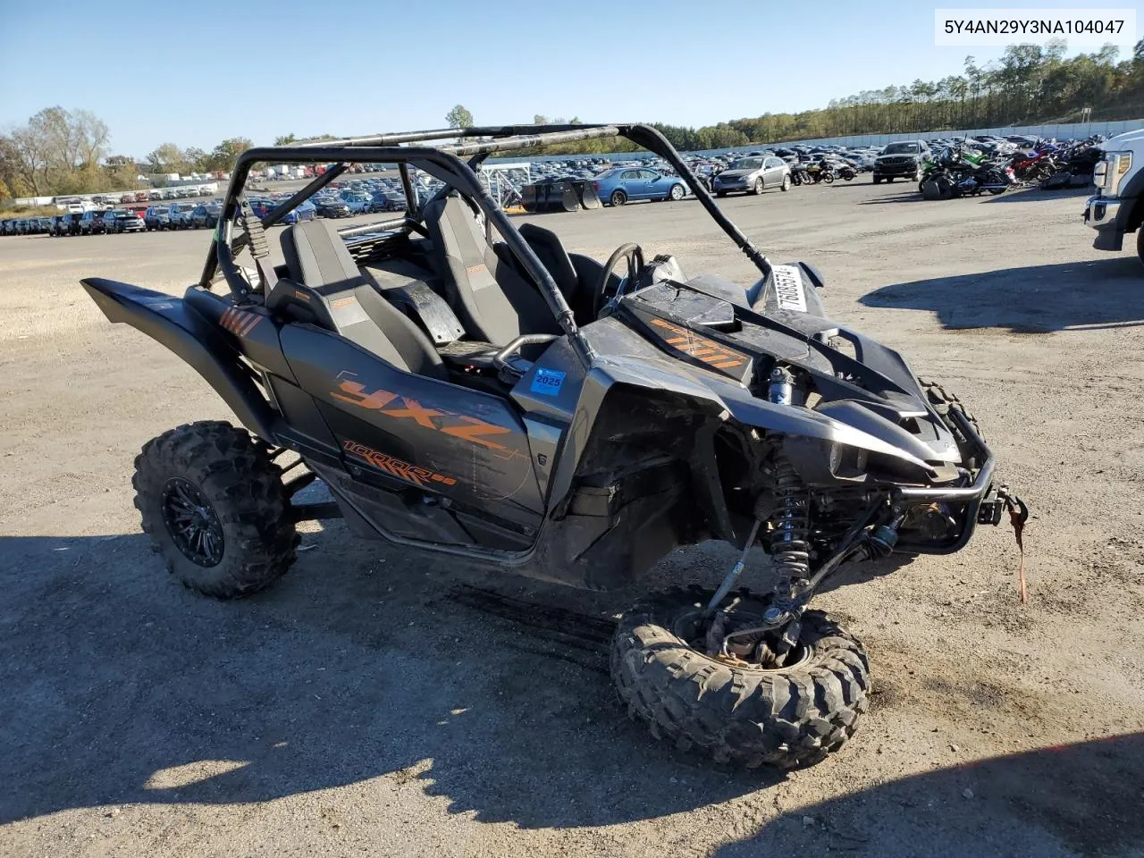 2022 Yamaha Yxz1000 VIN: 5Y4AN29Y3NA104047 Lot: 76085574