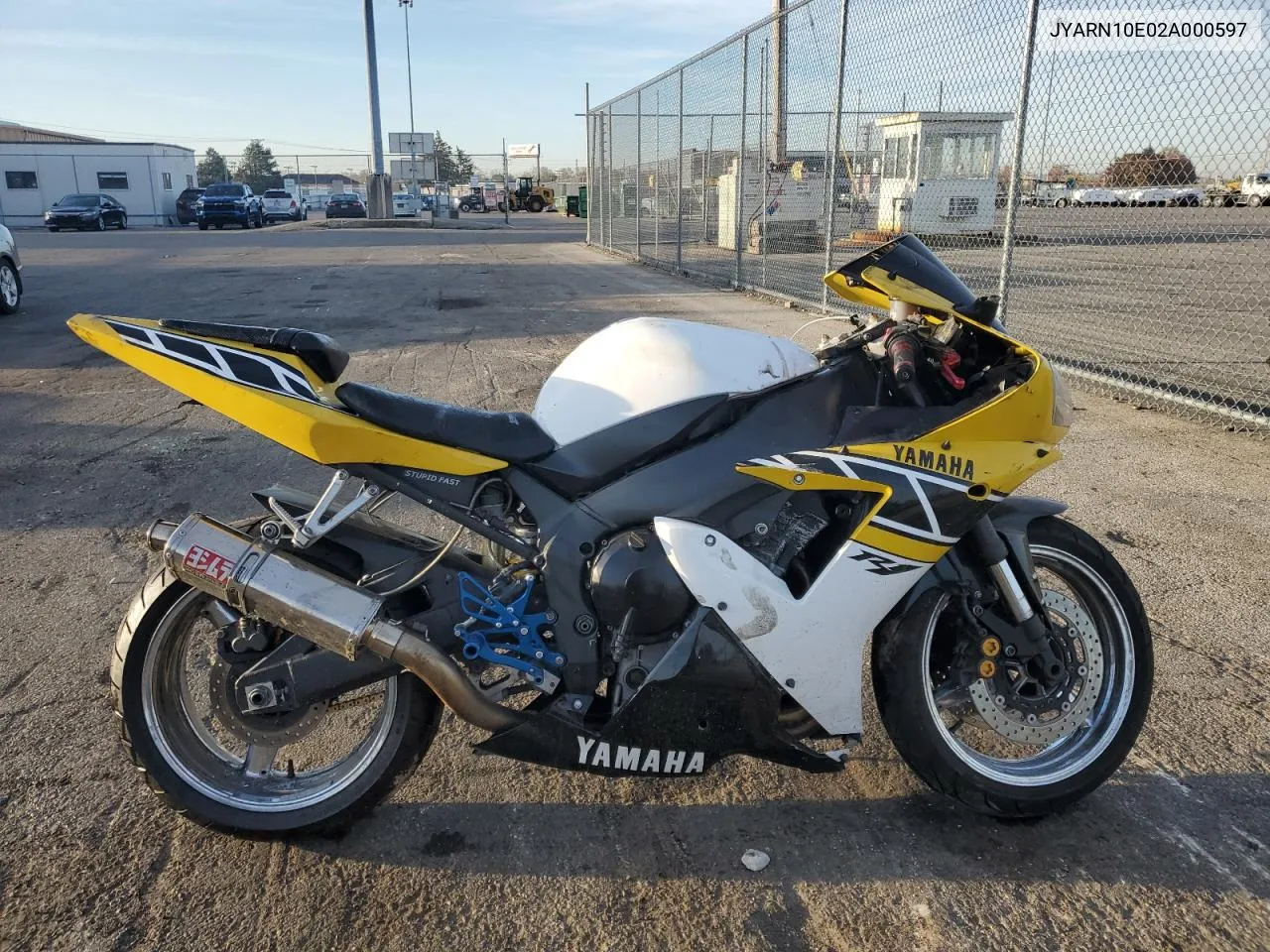 2002 Yamaha Yzfr1 VIN: JYARN10E02A000597 Lot: 77622504