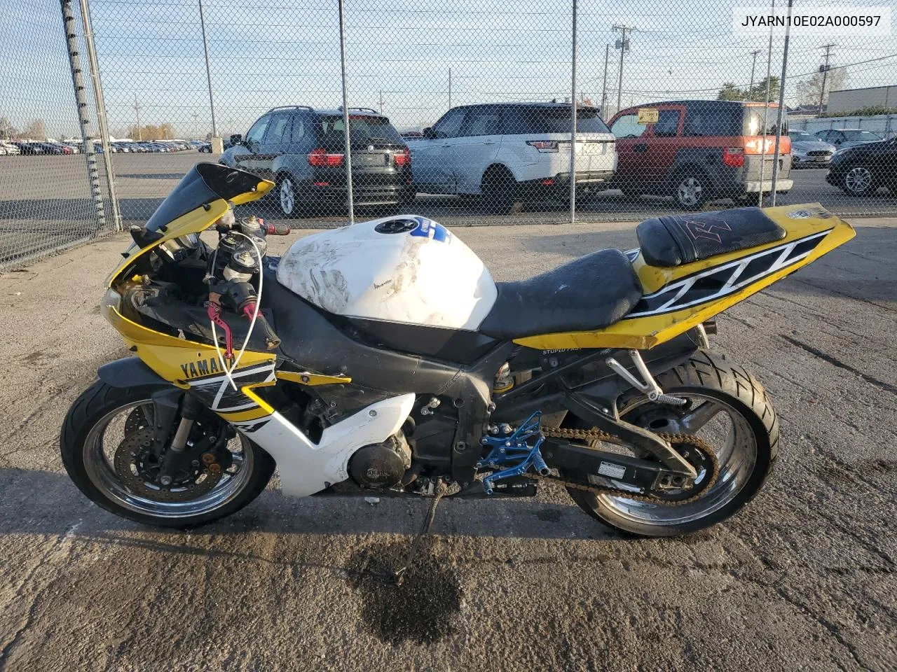 2002 Yamaha Yzfr1 VIN: JYARN10E02A000597 Lot: 77622504