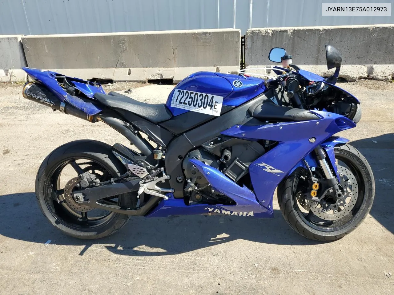 2005 Yamaha Yzfr1 VIN: JYARN13E75A012973 Lot: 72250304